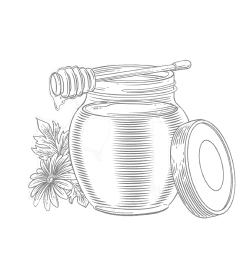 hand-drawn-honey